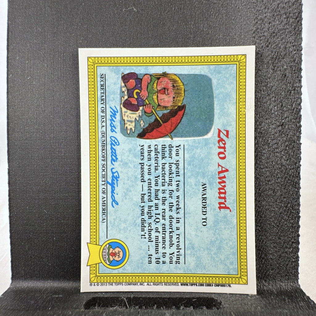 2013 Topps Garbage Pail Kids Chrome Series 1 Mad Mike sticker card number 33a front view