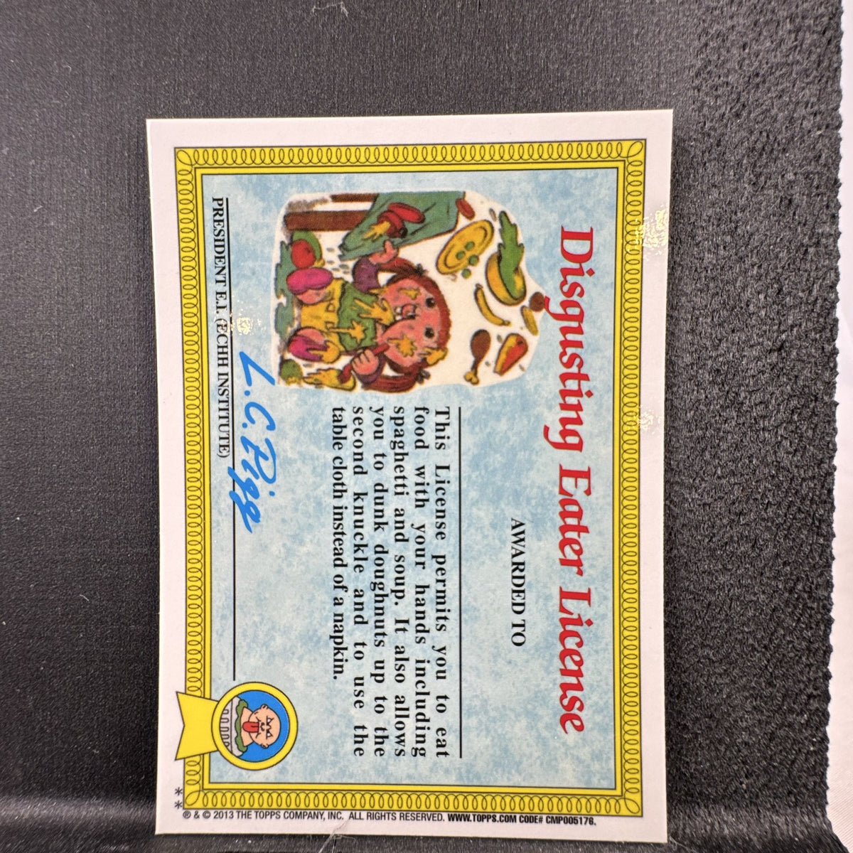 2013 Topps Garbage Pail Kids Chrome Series 1 Lizard Liz #38b sticker card