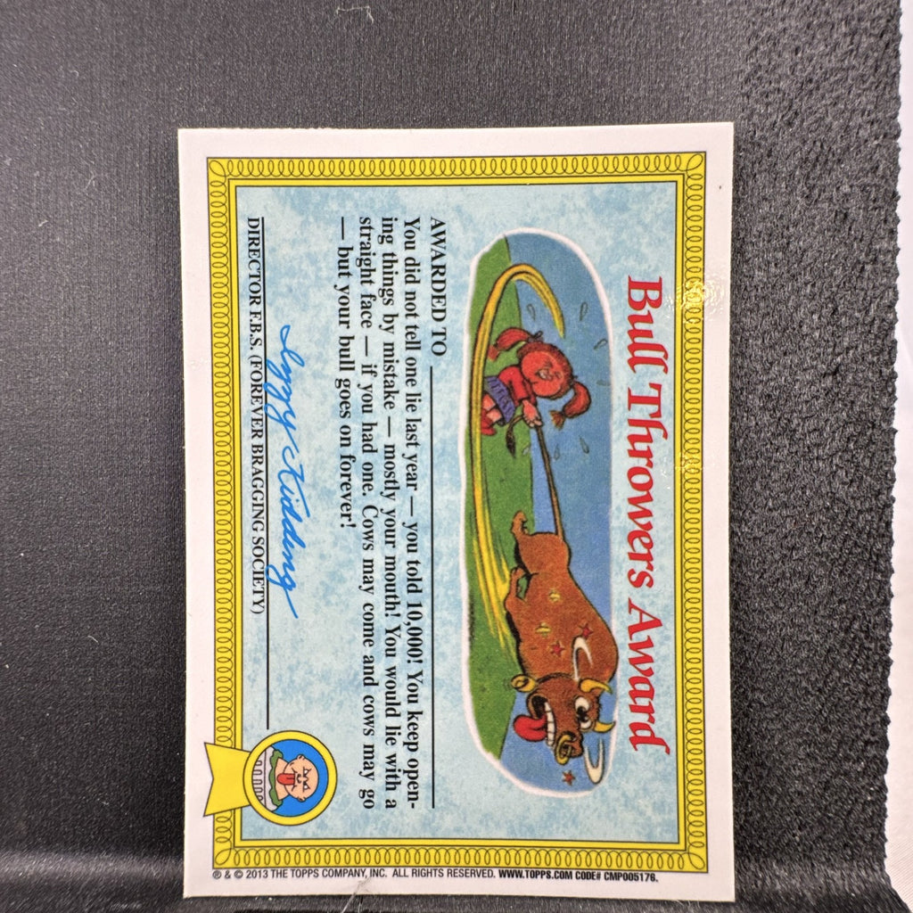 2013 Topps Garbage Pail Kids Chrome Series 1 Wacky Jackie card number 17a metallic sticker