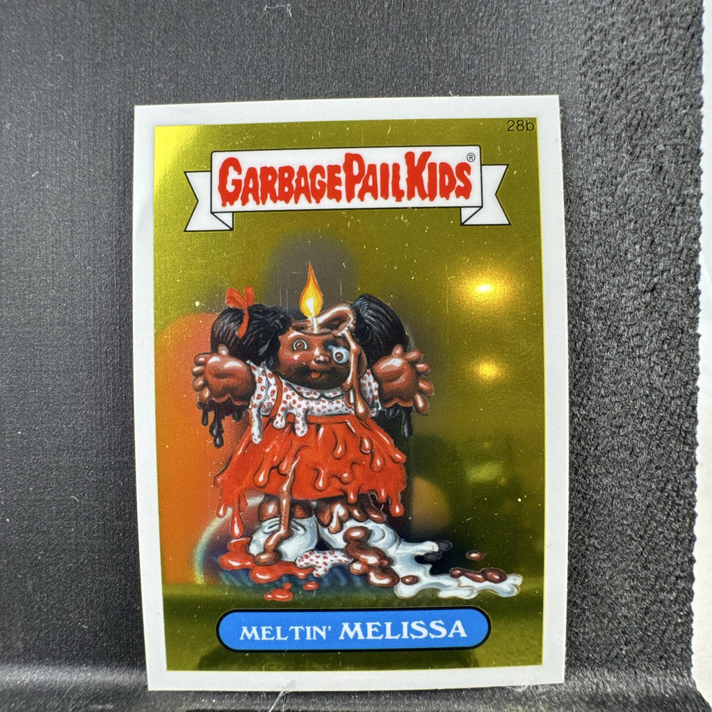 2013 Topps Garbage Pail Kids Chrome Series 1 #28b Meltin' Melissa sticker card