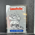 2013 Topps Garbage Pail Kids Chrome Pencil Art insert card 28b Meltin' Melissa by John Pound