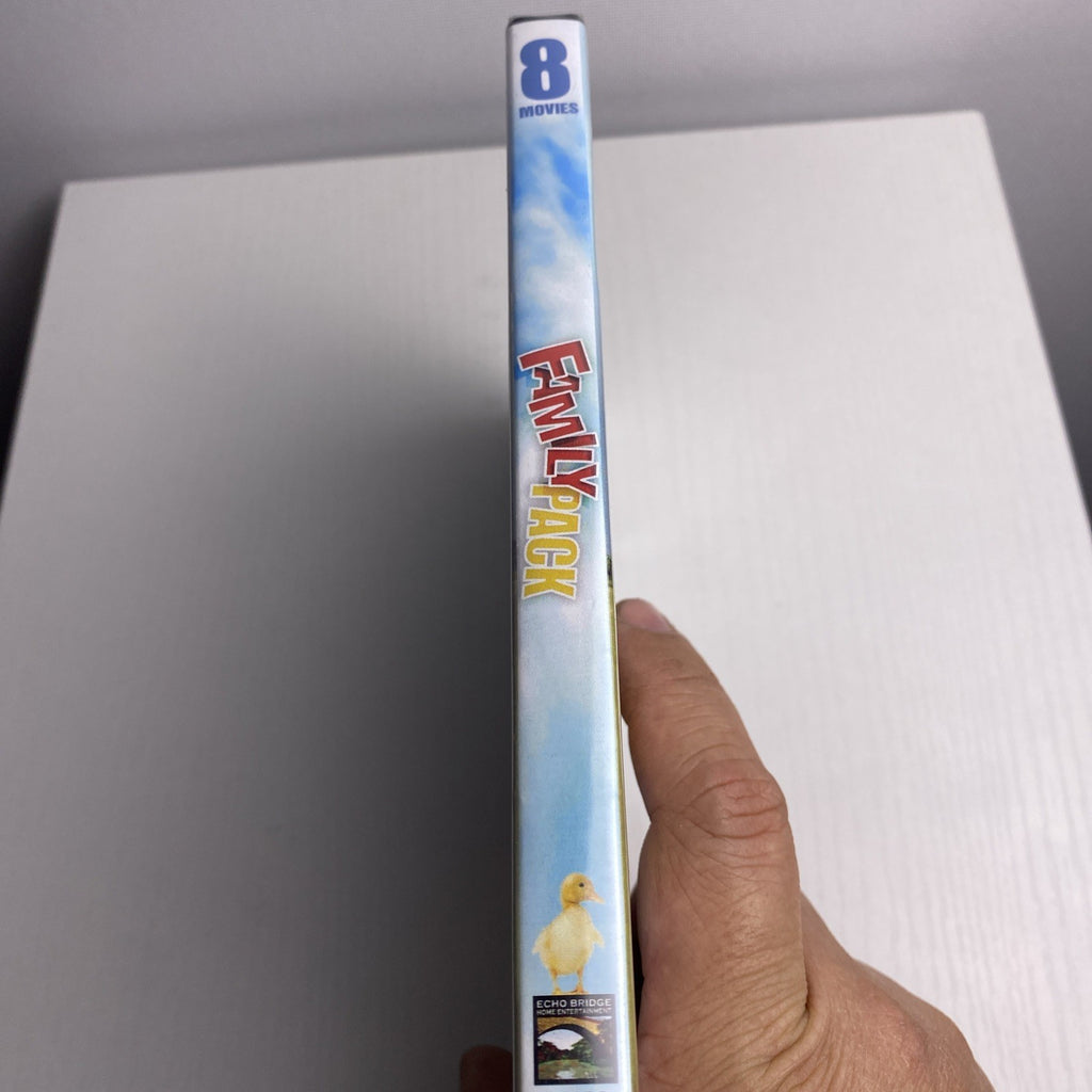 Factory sealed Echo Bridge 8-Movie Family Pack Vol. 2 two-disc DVD set in original shrink wrap.