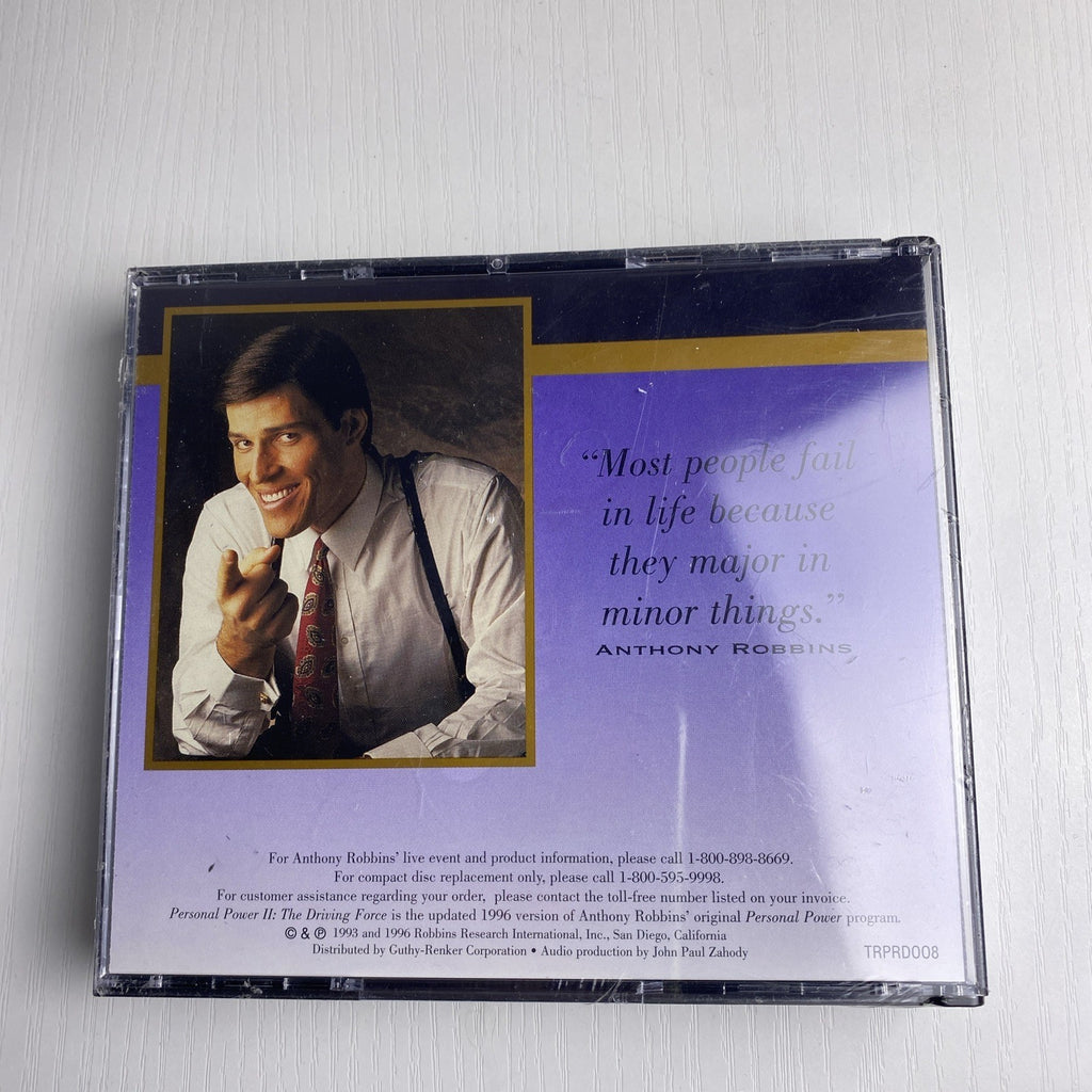 Sealed 1996 Anthony Robbins Personal Power II Volume 7 Financial Genius audio CD in jewel case