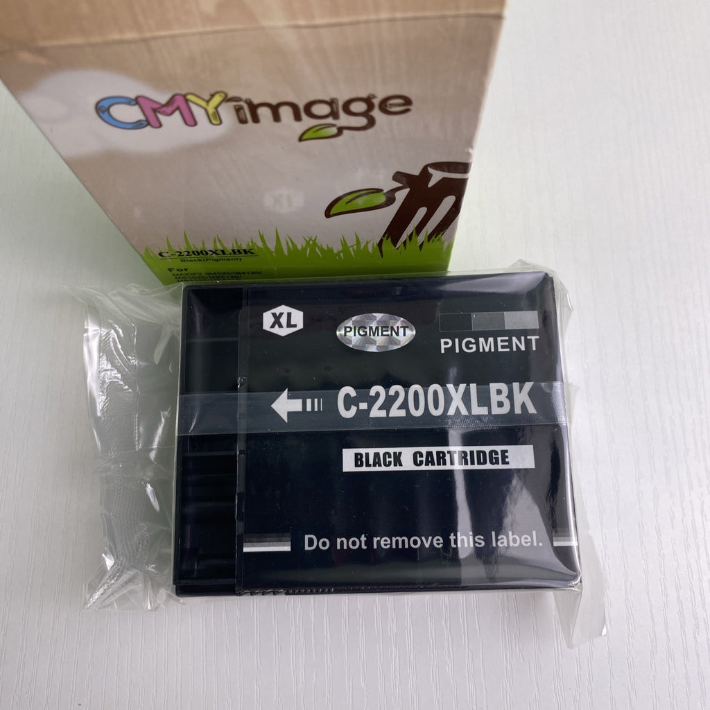 CMYimage black pigment ink cartridge for Canon MAXIFY printers, factory sealed in original plastic