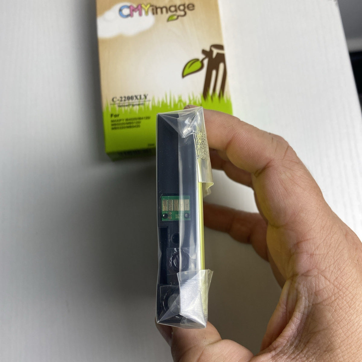 CMYimage yellow pigment ink cartridge XL 22ml in open box for Canon MAXIFY printers