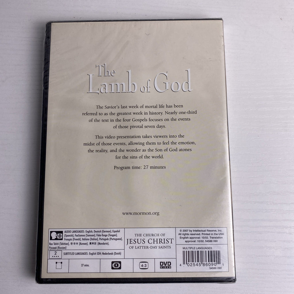 The Lamb of God 2007 LDS Church Easter devotional DVD in original factory shrink wrap