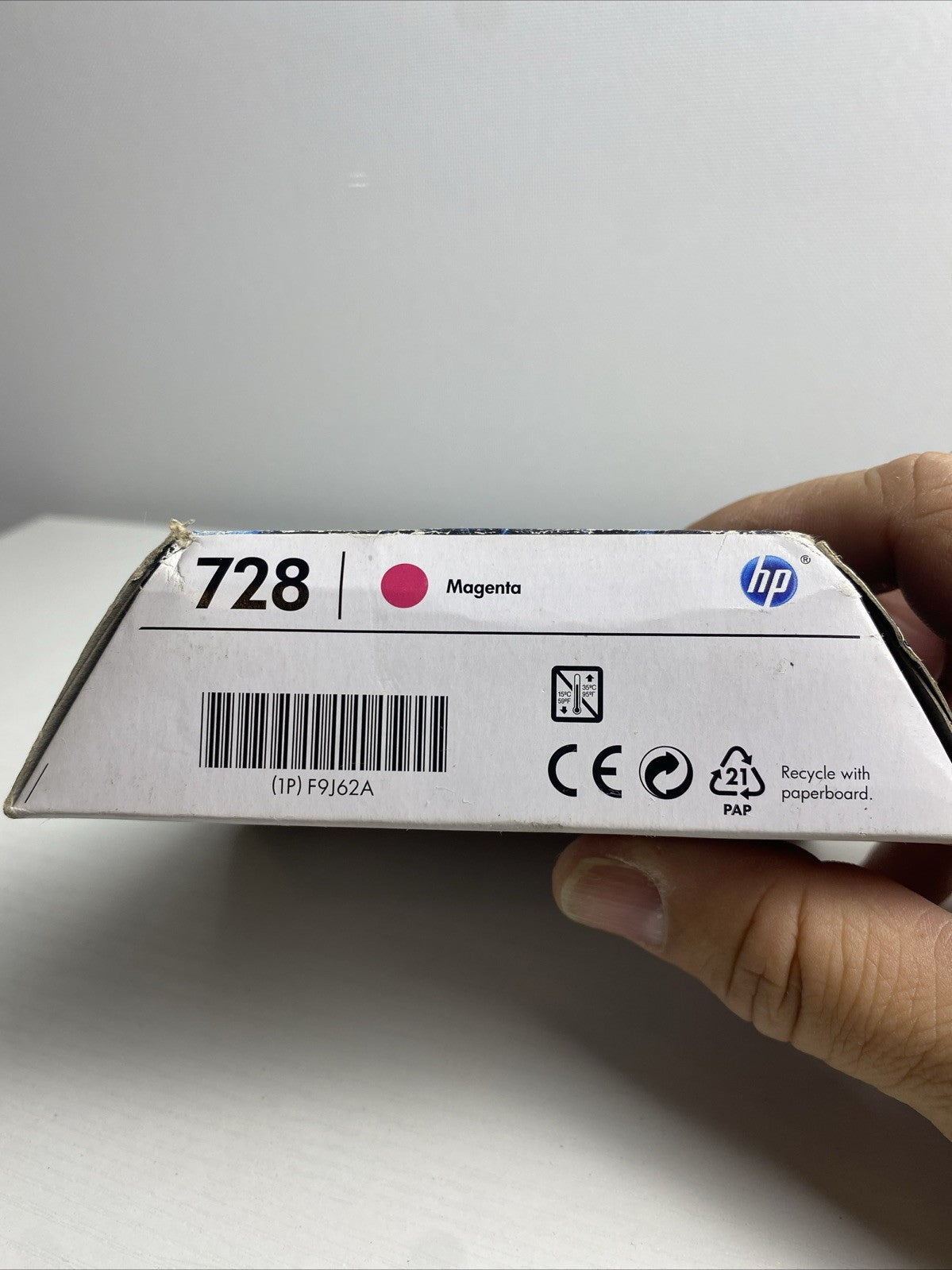 HP 728 Magenta 40ml Bright Office Ink Cartridge in Original Packaging for DesignJet T730 and T830