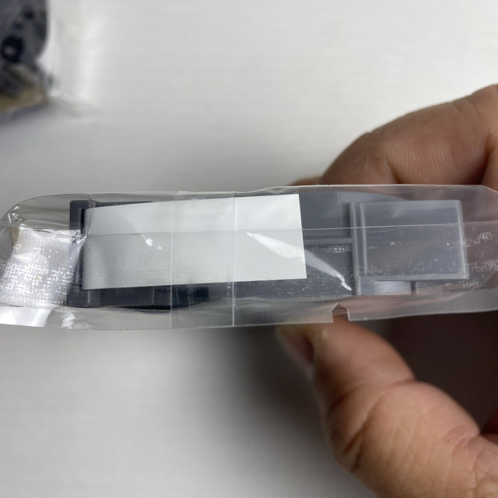 Brother P-Touch 12mm TZe laminated label tape cartridges in black on white, 2-pack sealed in package