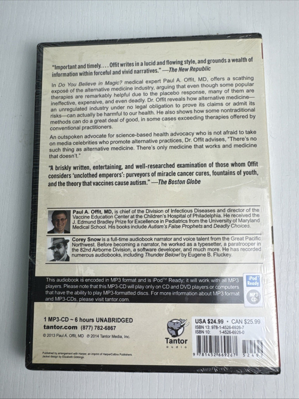 Paul A. Offit Do You Believe in Magic hardcover book brand new sealed in plastic wrap