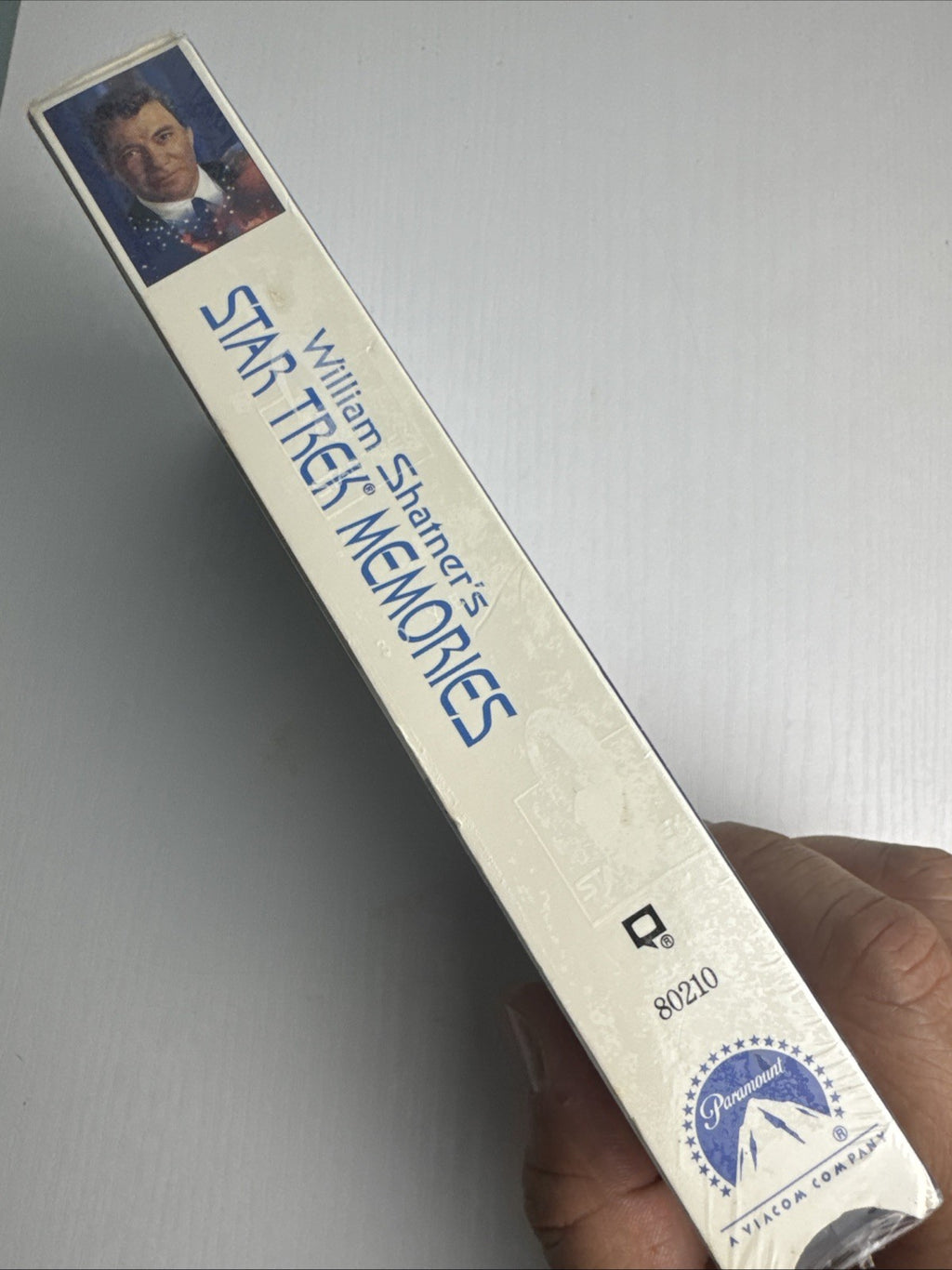 Factory sealed William Shatner's Star Trek Memories VHS tape in original 1995 Paramount slipcase