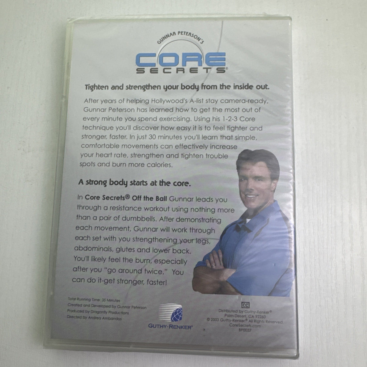 Factory sealed Core Secrets Off the Ball Legs, Glutes and Abs workout DVD featuring Gunnar Peterson
