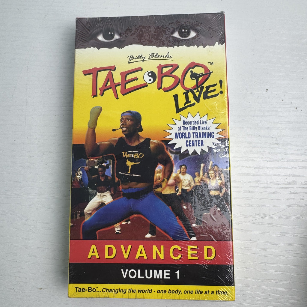 Sealed 1999 Billy Blanks Tae Bo Live Advanced Volume 1 workout VHS tape