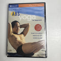 Front cover of Gaiam's Abs Yoga for Beginners DVD with Rodney Yee, brand new in original factory shrink wrap.