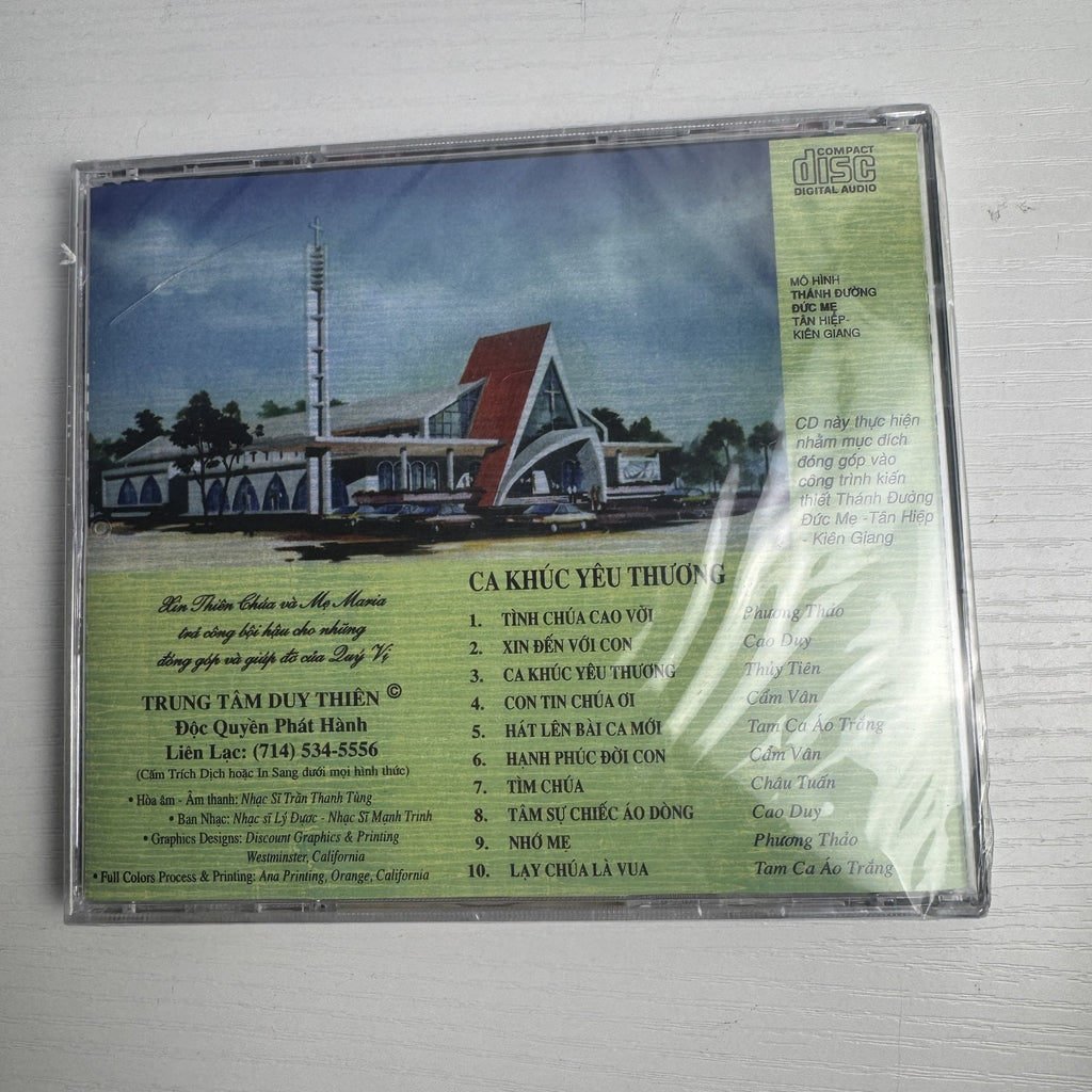Linh Muc Duy Thien Ca Khuc Yeu Thuong Vietnamese music CD in factory sealed jewel case