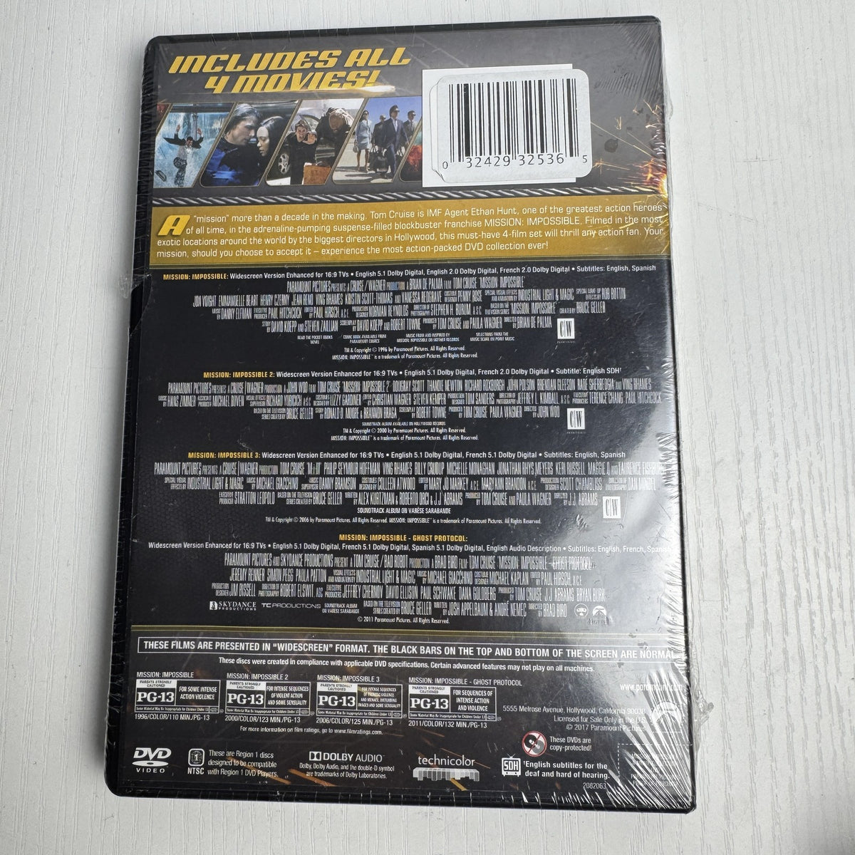 Mission: Impossible 4-Movie Collection DVD box set brand new in original shrink wrap
