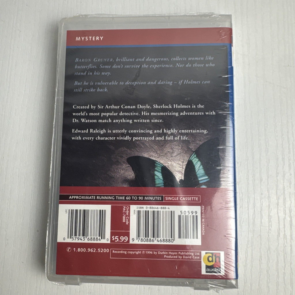 Sealed 1996 Durkin Hayes Sherlock Holmes The Illustrious Client audio cassette tape in clamshell case