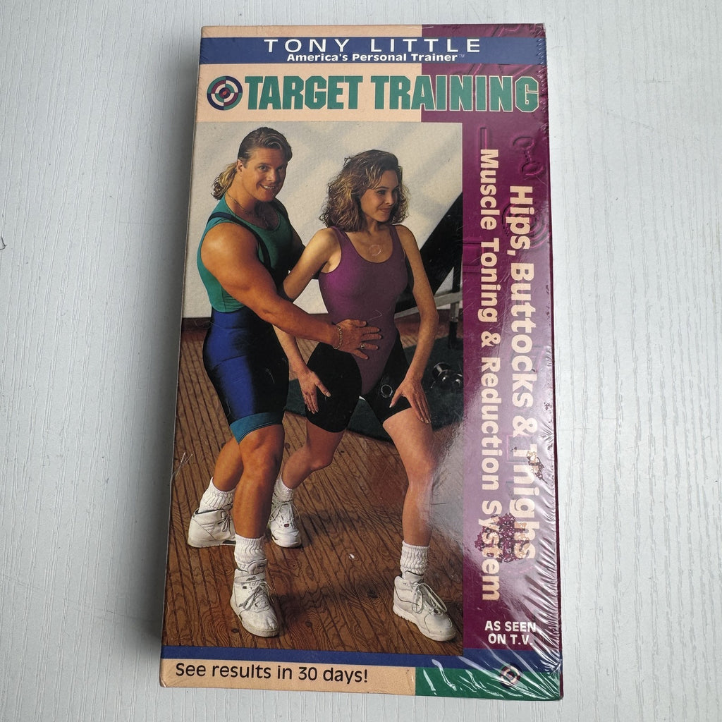 Factory sealed Tony Little Target Training Hips, Buttocks and Thighs 1994 VHS workout tape