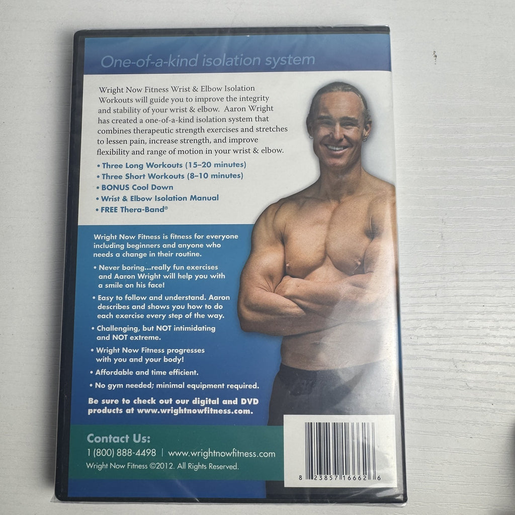 Wright NOW Fitness Wrist and Elbow Isolation workout DVD brand new in factory sealed packaging