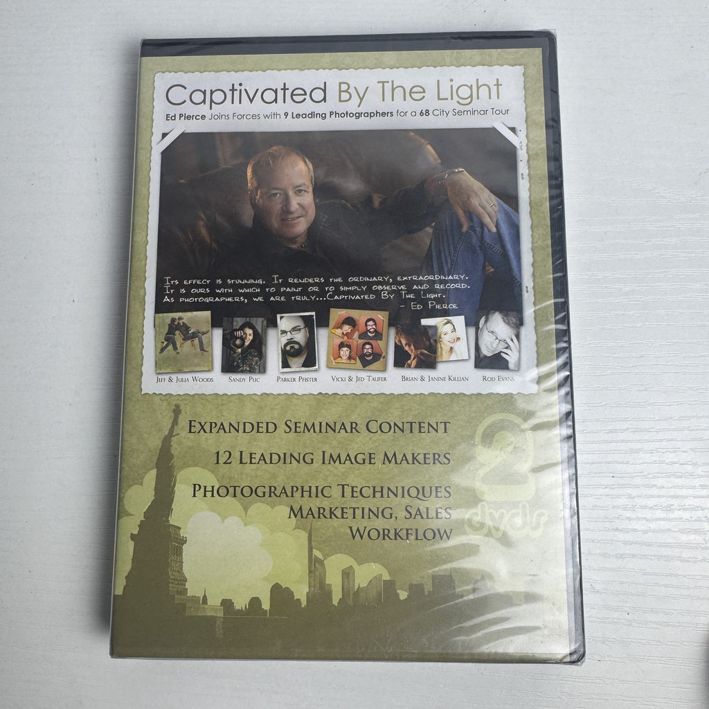 Factory sealed Captivated By The Light photography lighting seminar 2-DVD set by Ed Pierce