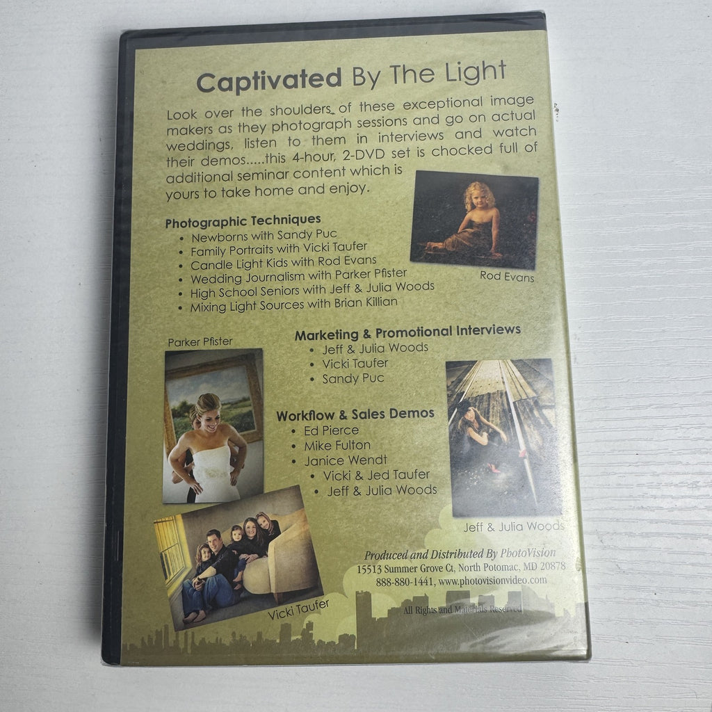 Factory sealed Captivated By The Light photography lighting seminar 2-DVD set by Ed Pierce