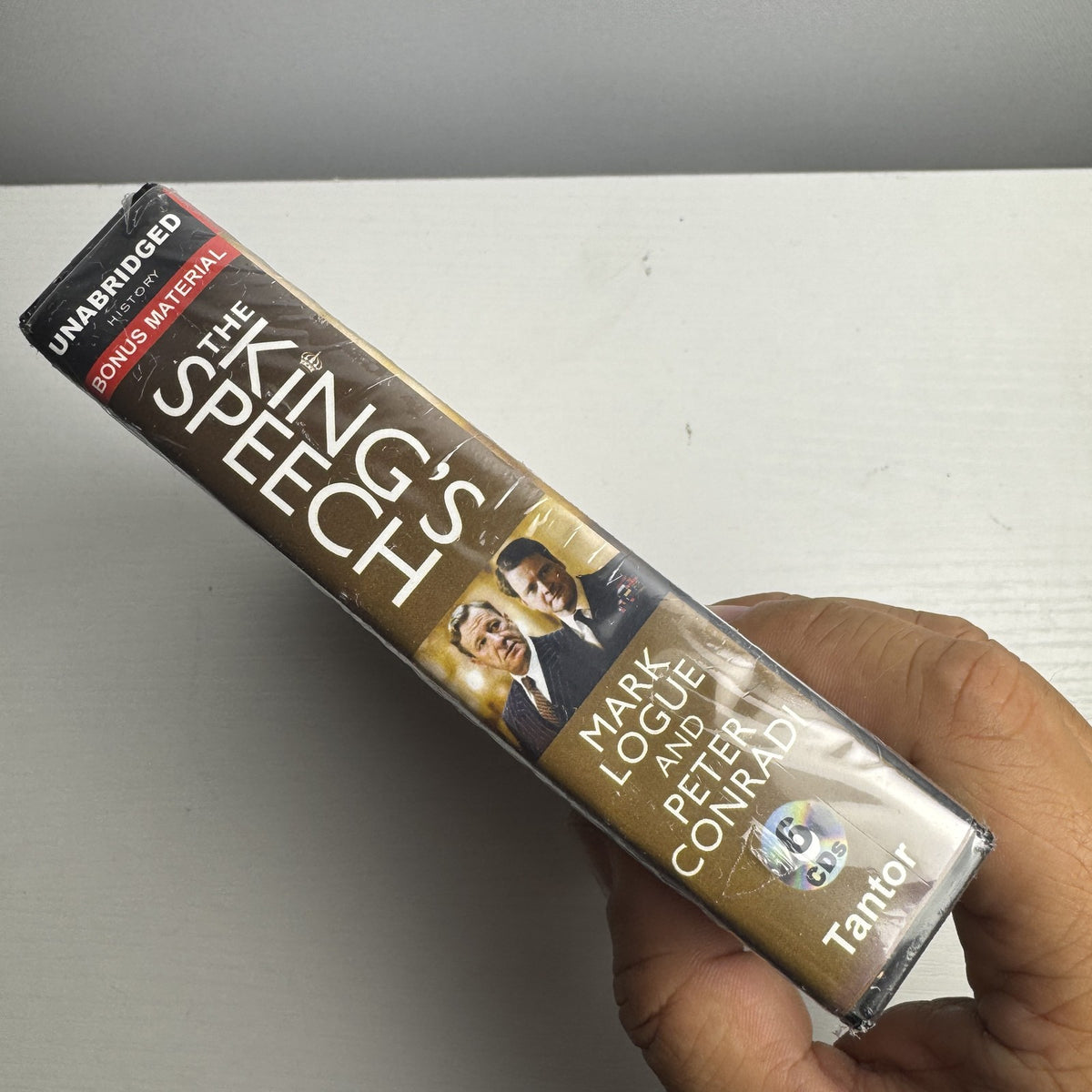 Factory-sealed The King's Speech unabridged 6-audio CD set by Mark Logue and Peter Conradi published by Tantor Media