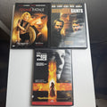 Three-film thriller DVD bundle featuring titles The Boondock Saints, Femme Fatale, and Bless The Child