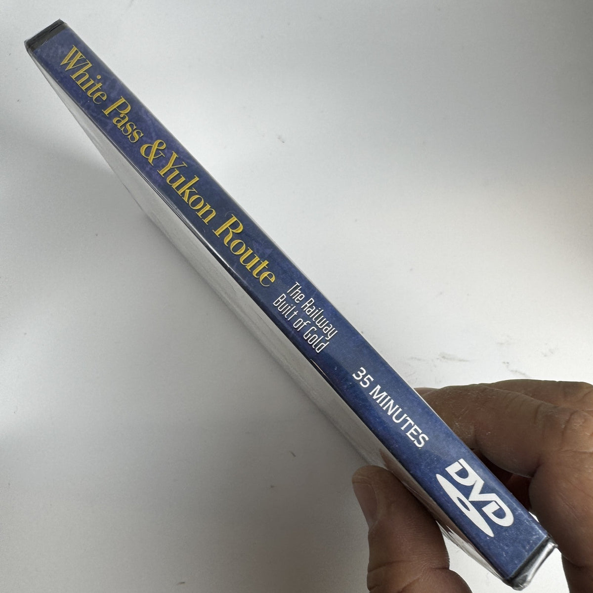 Factory sealed DVD case for White Pass and Yukon Route The Railway Built of Gold documentary.