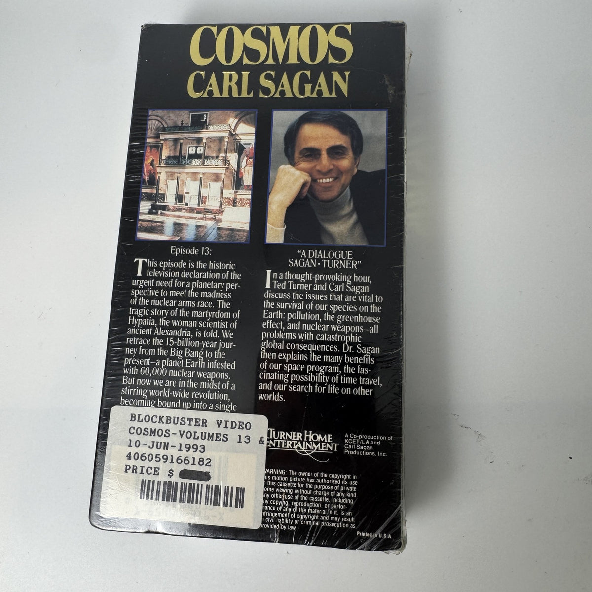 Factory sealed 1989 Cosmos Episode 13 Who Speaks For Earth Carl Sagan VHS tape by Turner Home Entertainment.