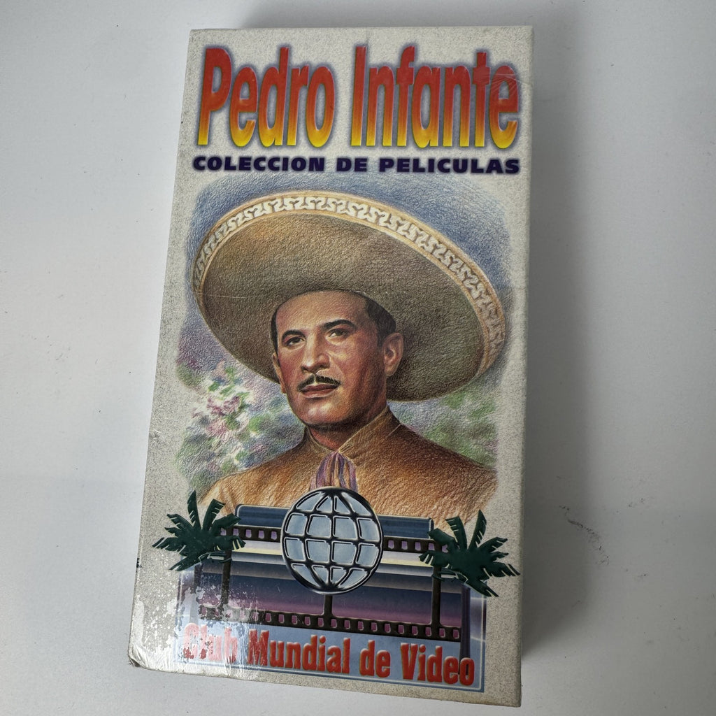 Factory sealed 1995 Pedro Infante Colección de Películas VHS tape by Club Mundial de Video.