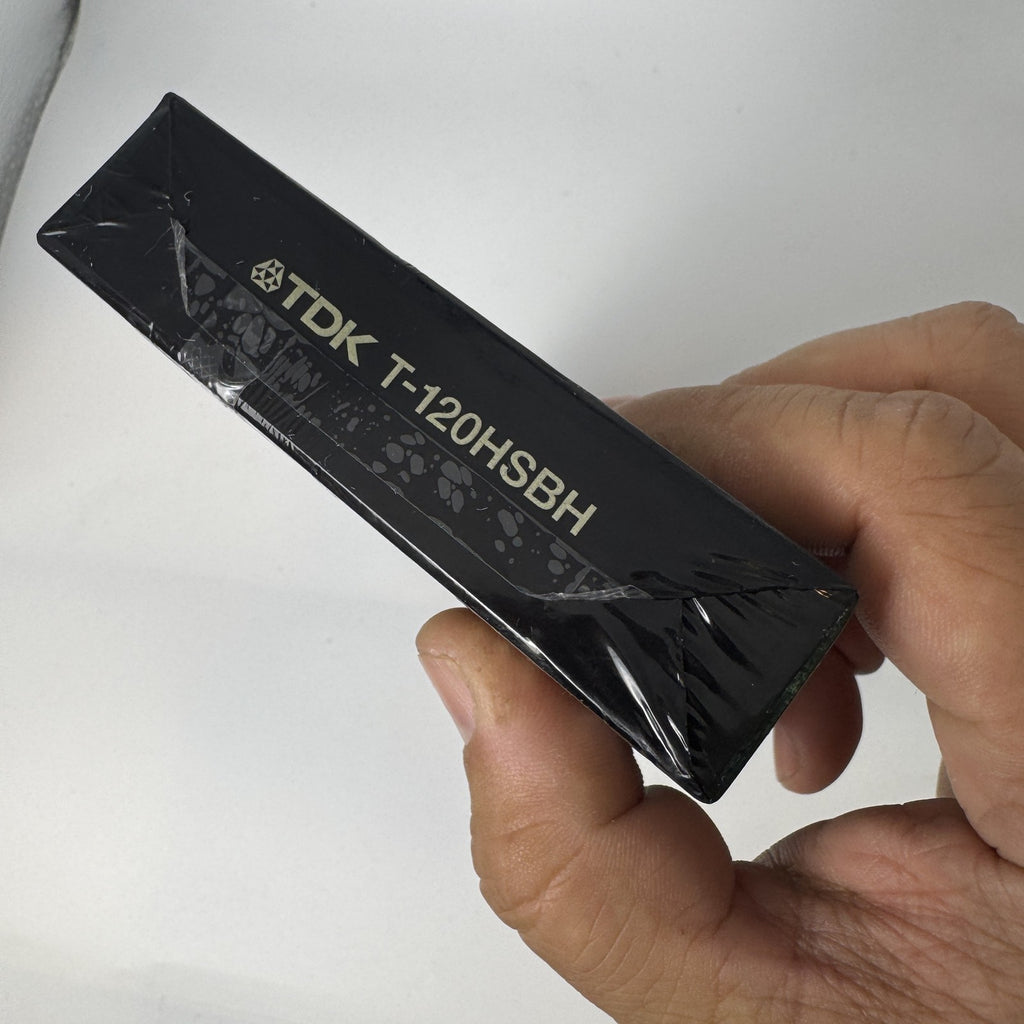 Brand new factory sealed TDK Premium Quality HS T-120 blank VHS tape vintage 1995 made in Japan