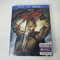 300 Rise of an Empire Blu-ray and DVD combo pack edition featuring original slipcover packaging.