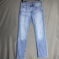 Abercrombie & Fitch Kennan straight leg jeans in light wash blue denim, size 29x28.